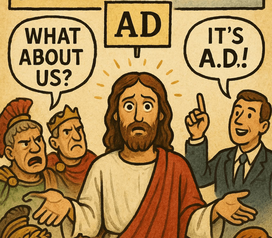 We say 50 BC, but how did people count the years… before Jesus?